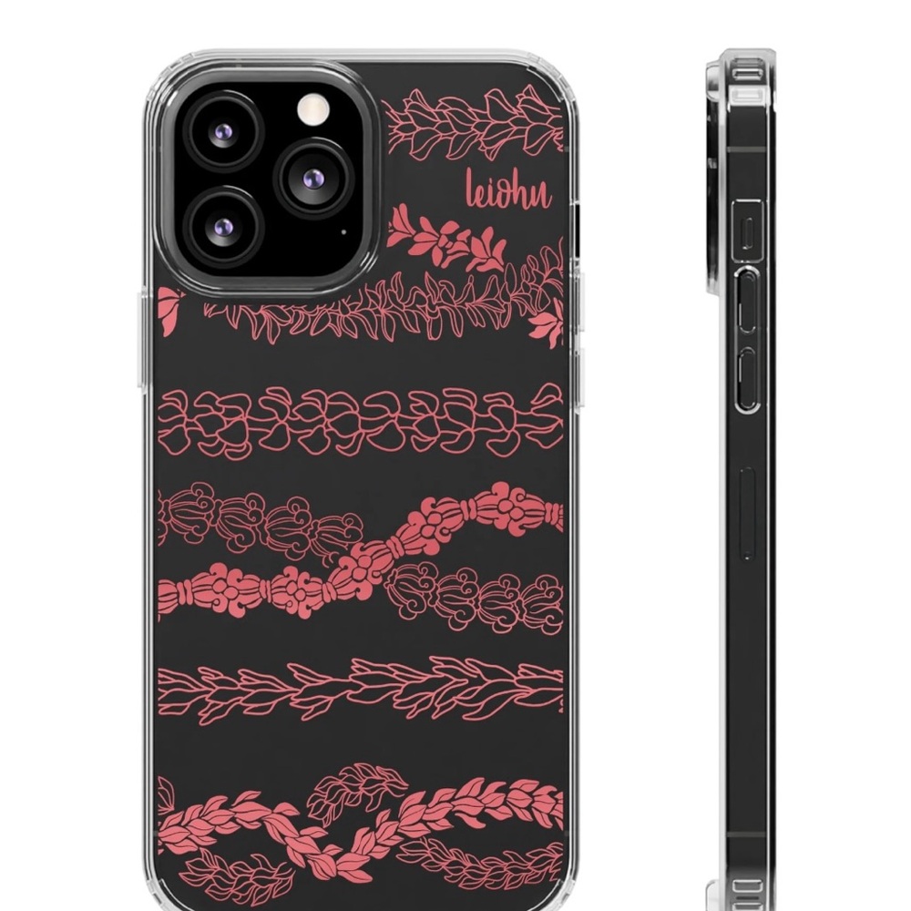 LEIOHU DESIGNS FOREVER LEI Clear Case compatible with IPhone 15 Pro Max